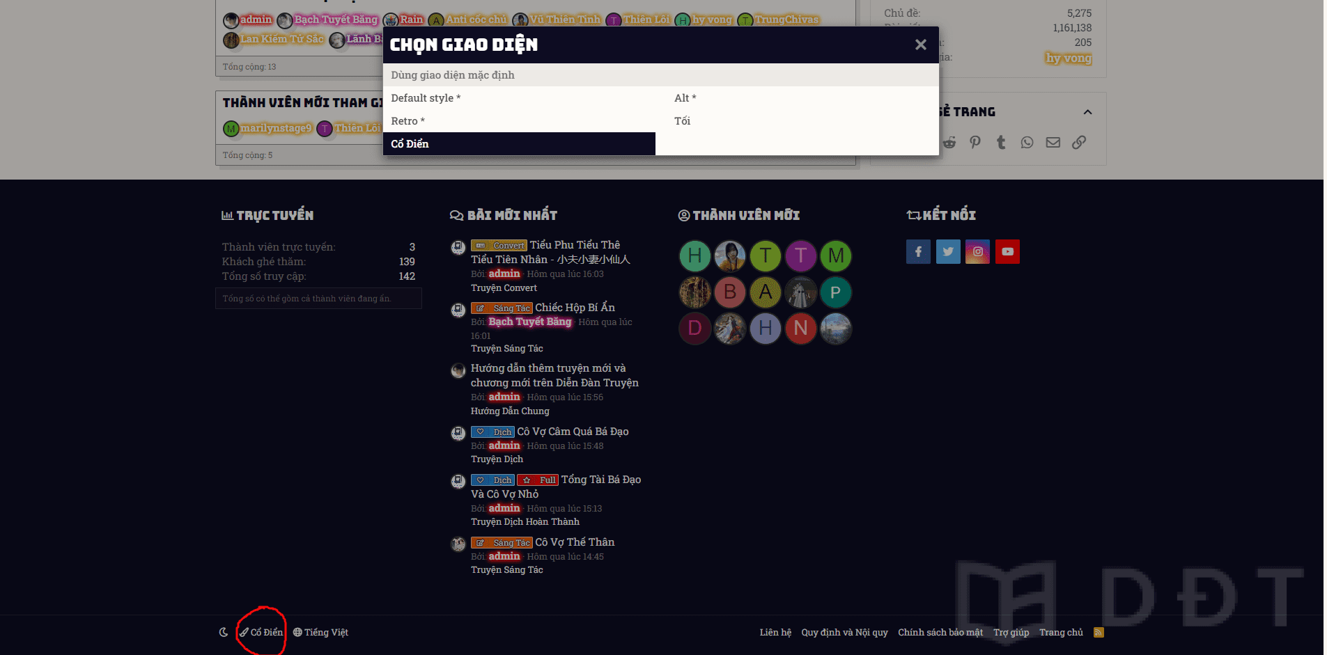 [Diendantruyen.Com] Hướng dẫn đổi giao diện trên Diễn Đàn Truyện